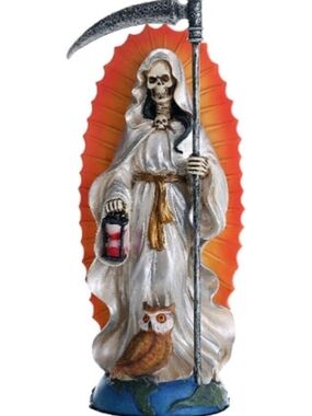 Pacific Giftware Santa Muerte Saint of Holy Death Standing Religious Statue 7.25